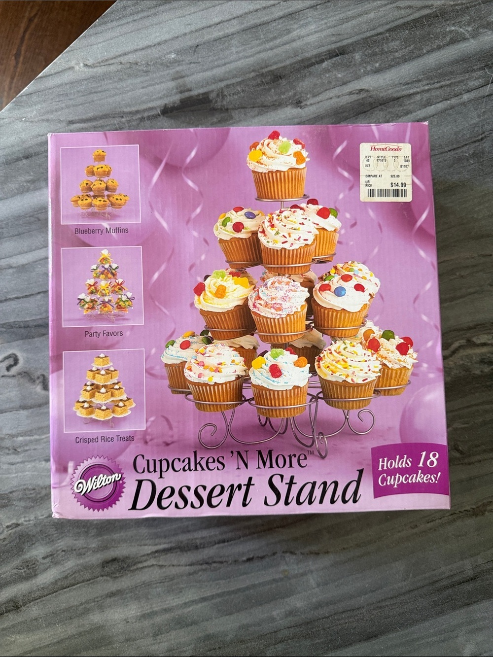 Wilton Cupcakes 'N More Dessert Stand Holds 18 Cupcakes